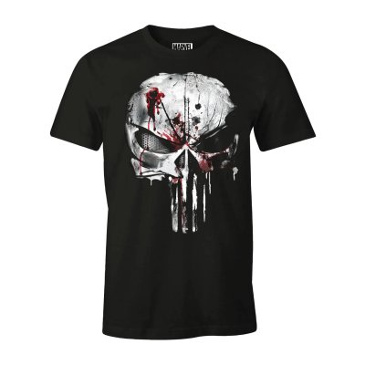Punisher T-Shirt Schwarz Bloody Skull Unisex
