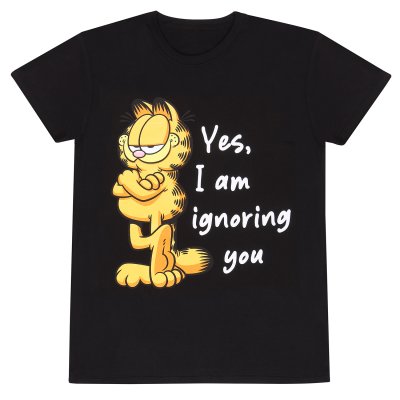 Garfield T-Shirt Schwarz Unisex Ignoring You