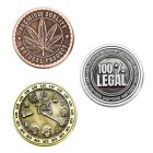 Zinkgrinder 40mm 4-teilig Metall Mahler Gold/Kupfer/Silber