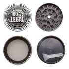 Zinkgrinder 40mm 4-teilig Metall Mahler Gold/Kupfer/Silber