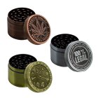 Zinkgrinder 50mm 4tlg. Gold Kupfer Silber Pollensieb