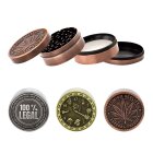 Alugrinder 63mm 4tlg in Gold/Kupfer/Silber
