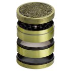 Alugrinder 63mm 4tlg in Gold/Kupfer/Silber