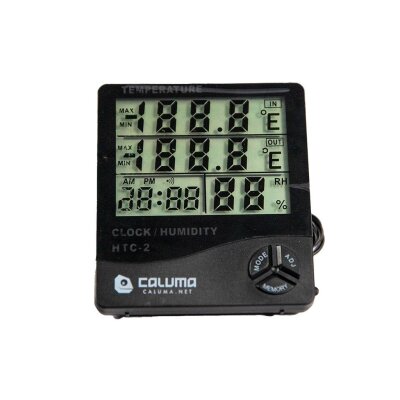 Caluma Thermo-Hygrometer Uhr & Sonde für Growraum & Zeltklima