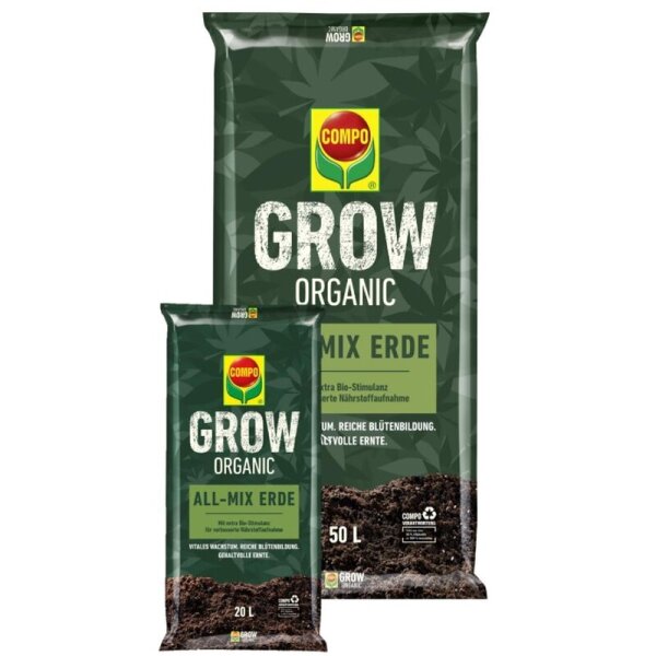 Compo All-mix Bio Erde 50L  Vorgedngt fr Growers & Indoor Grow