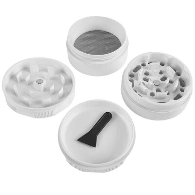 Alu Grinder Keramikbeschichtet 53mm Kräuter Weiß