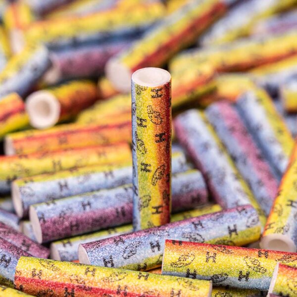 Hybrid Filter 6,4mm Zellstoff & Aktivkohle für Kräuter, 55 St. Rainbow