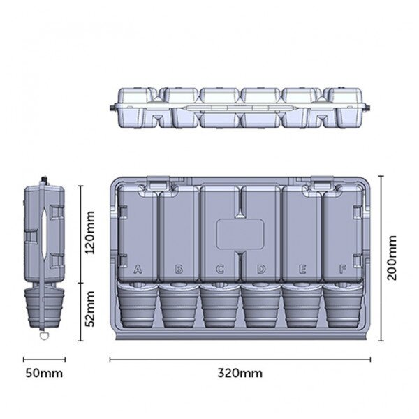 Box für 6 Stecklinge 12cm transparent – Sicherer Versand Grow