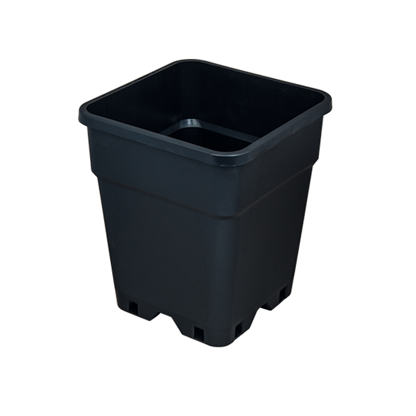 PotKing Topf quadratisch 33x33x35cm 25L schwarz Grow