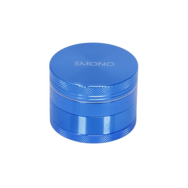 Smono Alu 4tlg Grinder Ø50 H35mm Blau anodisiert & Sieb