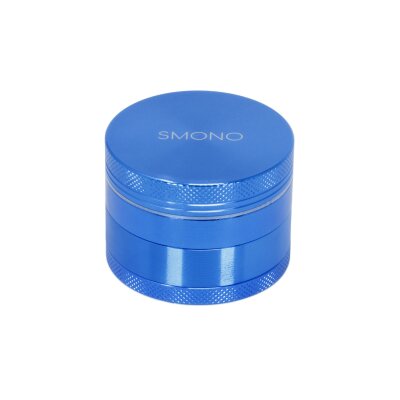 Smono Alu 4tlg Grinder Ø50 H35mm Blau anodisiert & Sieb
