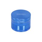 Smono Alu 4tlg Grinder Ø50 H35mm Blau anodisiert & Sieb