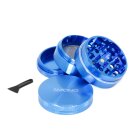 Smono Alu 4tlg Grinder Ø50 H35mm Blau anodisiert & Sieb