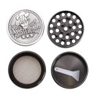 Grinder 40mm Amsterdam Leaf 4 Teile Kräuter Zerkleinerer farbig