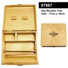 Roll Box Holz groß 17x16cm Aufbewahrung für Kräuter-Zubehör