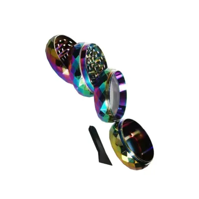 Grinder 4tlg. Ø4cm, Heisenberg, Kräuterzerkleinerer, Rainbow