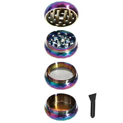 Grinder 4tlg. Ø4cm, Heisenberg, Kräuterzerkleinerer, Rainbow