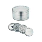 Champ High Maxi Grinder 100mm Silber Kräuter Mühle, 4-teilig