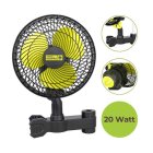 Clip-Ventilator 20W 20cm oszilierend Stangenclip Gard. HighPro Grow