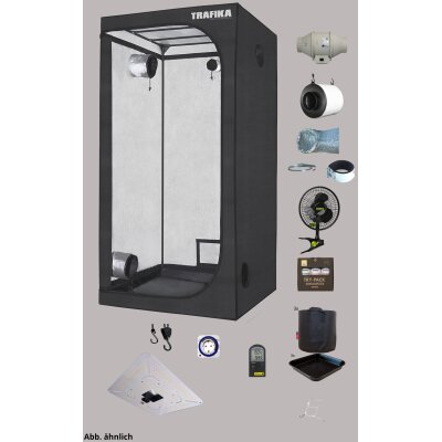 Grow Komplettset 80x80x160cm mit LED Growlampe &...