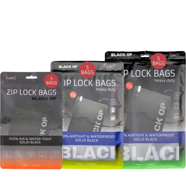 Noaks Bags Black licht- & geruchsdicht, verschiedene Größen