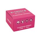 Alugrinder 4tlg. Pink Siebgrinder Elements