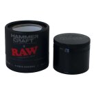 Alugrinder Schwarz 4-teilig 50mm Hammercraft x RAW