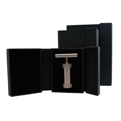 Pollenpresse 3,5cm Aluminium Silber
