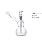 Mini-Glasbong mit seitlicher Doppelkugelmündung 14cm