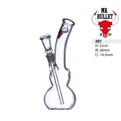 Glasbong 14,5 Mr. Bullet 22cm