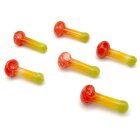 Glaspfeife 11cm rot/grün/gelb