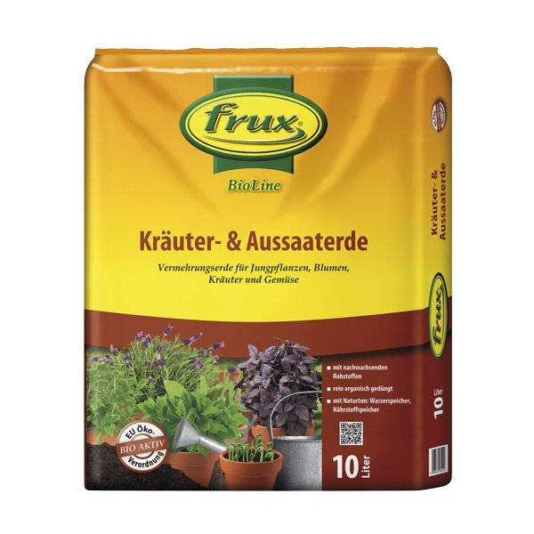 Frux Kräuter- & Aussaaterde 10 Liter