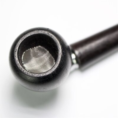 Holz Schraubpfeife 18cm groß & robust – Pfeife mit Schraubgewinde