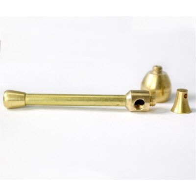 Mushroom Pipe Pilz Pfeife 9cm Messing 3tlg – stylisch für Kräuter