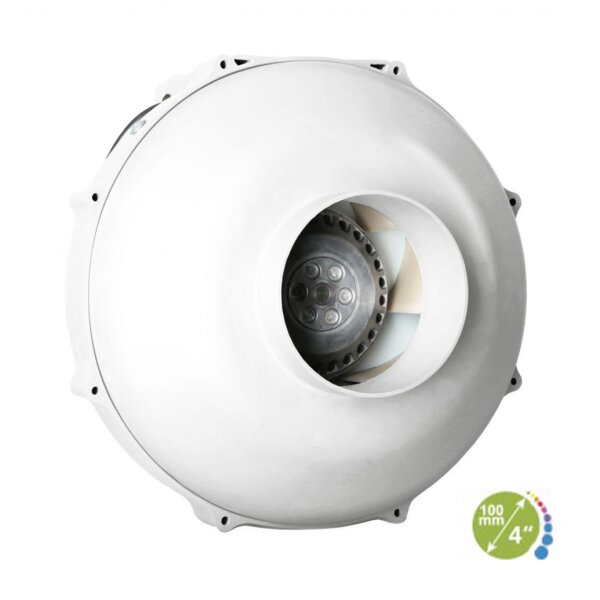 PK Ufo Lüfter 100mm 160/280m³/h 2 Speed Umluft für Growzelt