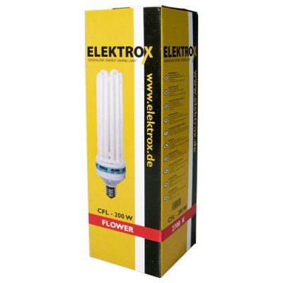 Elektrox Energiesparlampe für Blütenphase 200W...