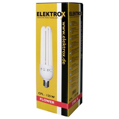 Elektrox Energiesparlampe für Blütenphase 125W...