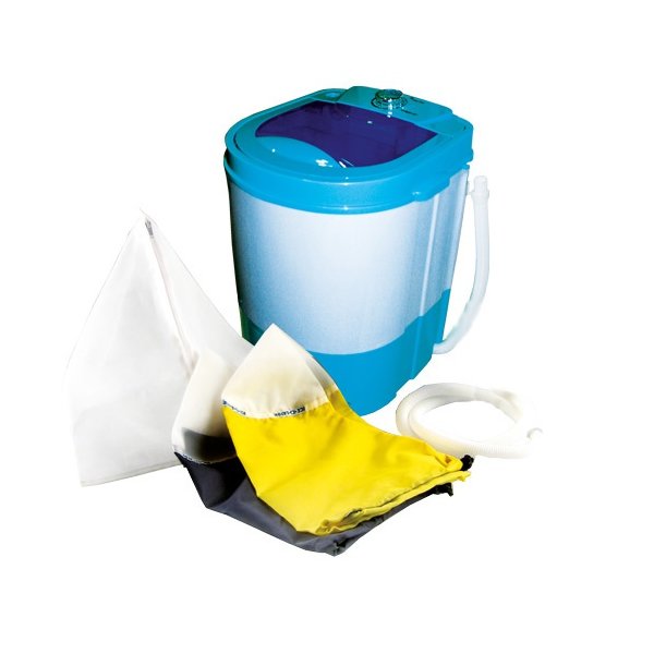 Bubbleator mit Reinigungs- und Kristallauffang-Sack für 500g Blattmaterial