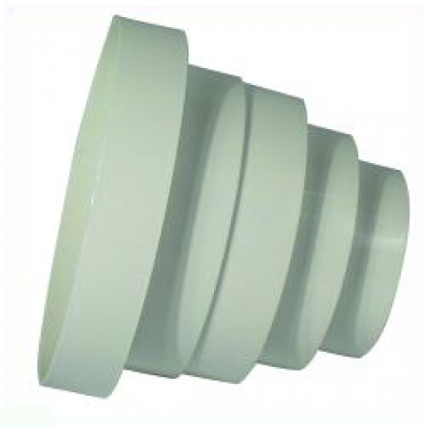 Universal-Reduktion Lüftung 150>80mm für Grow & Indoor-Luftführung