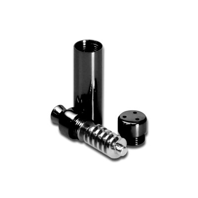 Bud Bomb Schwarz Mini – kompakte Metallpfeife für Kräuter