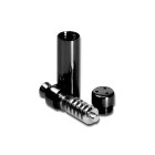 Bud Bomb Schwarz Mini – kompakte Metallpfeife für Kräuter