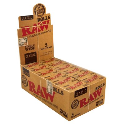 RAW Rolls Slim 5m – King Size Endlos-Rolle...