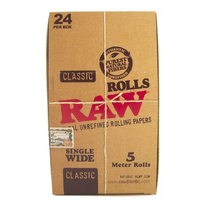 RAW Rolls Slim 5m – King Size Endlos-Rolle...