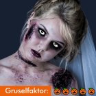 Kontaktlinsen White Zombie Sclera 6 Monate, Halloween Zombie Vampir