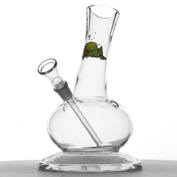 Bullfrog 14,5mm Bong Glas gerade Kräuter Genuss