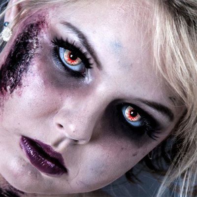 Kontaktlinsen Bloodshot 1 Woche Halloween Zombie Vampir