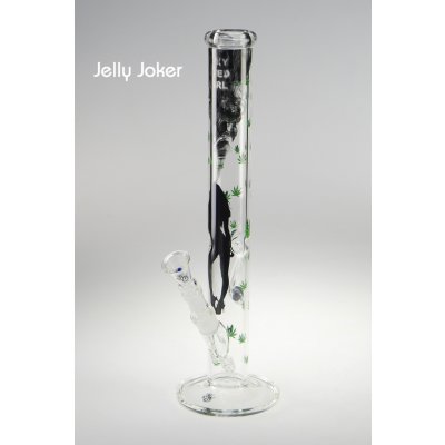 Jelly Joker Sexy Weed Girls 18,8er Bong gerade mit Eisfach und Kickloch