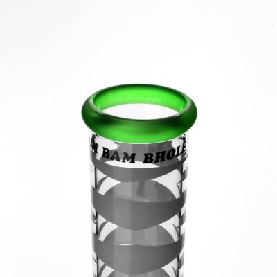 Green 18,8er Bong von Bam Bam Bhole grüne Glasbong robust & langlebig