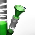 Green 18,8er Bong von Bam Bam Bhole grüne Glasbong robust & langlebig