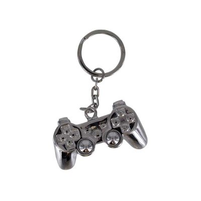 Playstation-Controller 3D Metall Schlüsselanhänger